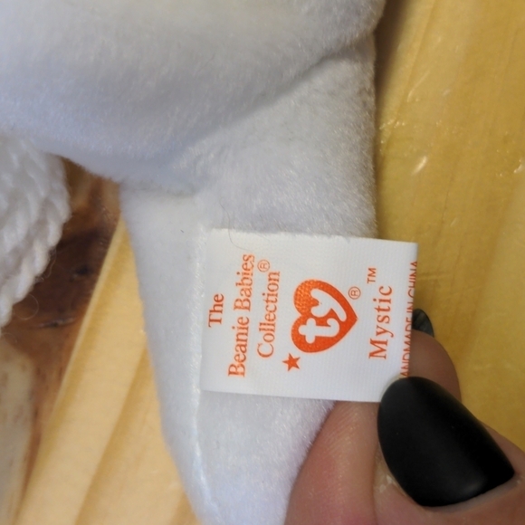 TY MYSTIC Beanie Baby Mystic the Unicorn Iridescent Horn Collectibles BD 5-21-94 - Picture 8 of 13